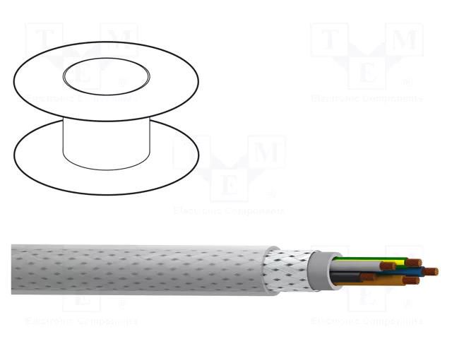 Wire; MACHFLEX 375SY; 4G1mm2; PVC; transparent; 300V,500V; 100m BELDEN C4GCSY-K100