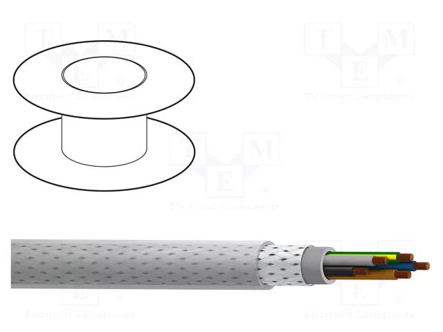 Wire; MACHFLEX 375CY; 7G2.5mm2; shielded,tinned copper braid BELDEN C7GECY-K100