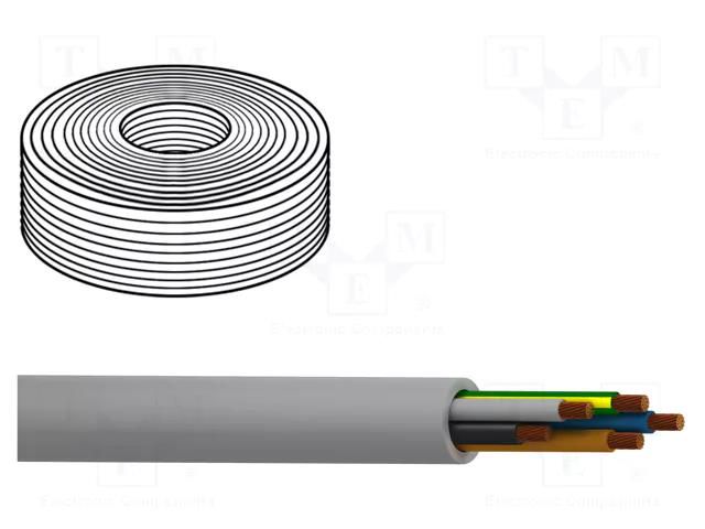 Wire; MACHFLEX 375YY; 10G1mm2; unshielded; 300V,500V; 50m; Cu; grey BELDEN C10GC-BC50