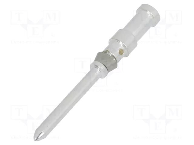 Contact; male; 1.6mm; CDM/DDM,HD/HDD; silver plated; 1mm2; crimped TE Connectivity T2020001010-000