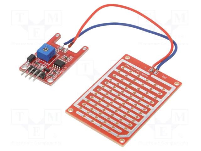 Module: rain detector; Dim: 54x40mm; 5VDC; Board dim: 30x16mm OKYSTAR OKY3436