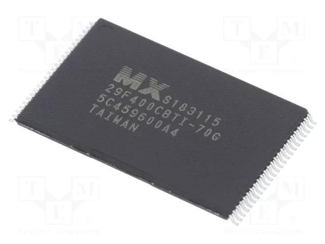 IC: FLASH memory; 4MbFLASH; 70ns; TSOP48; parallel MACRONIX INTERNATIONAL MX29F400CBTI-70G
