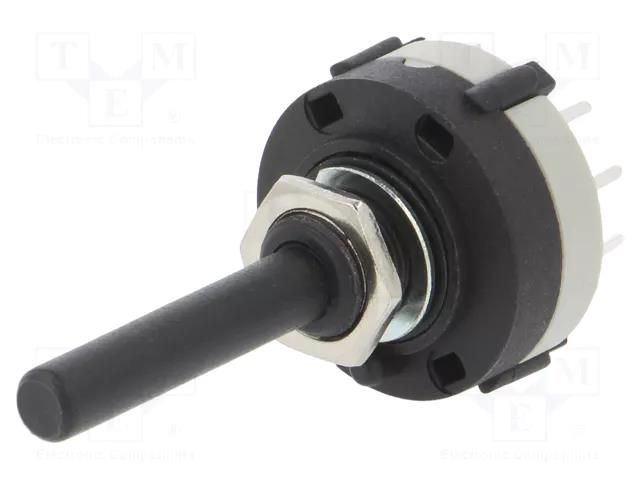 Switch: rotary; Pos: 4; 0.3A/125VAC; 1A/30VDC; Poles number: 3; 30° CANAL ELECTRONIC SR26NS134PM10