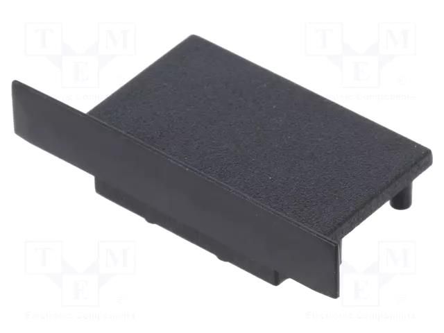Cap for LED profiles; black; 2pcs; ABS; VARIO30-07 TOPMET TOP-V4930002