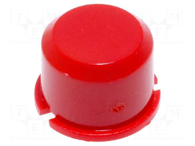 Button; round; red; Ø9.6mm; plastic MEC MEC1D08