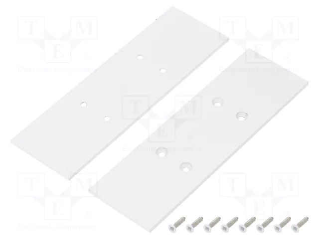 Cap for LED profiles; white; 2pcs; steel; 33.4x105.7x2mm TOPMET TOP-V4590001