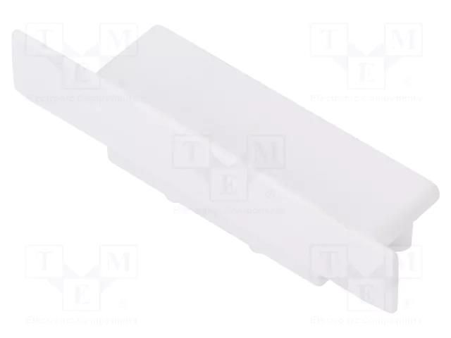 Cap for LED profiles; white; 2pcs; ABS TOPMET TOP-V4920001