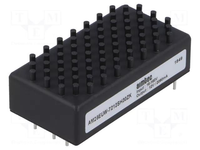Converter: DC/DC; 25W; Uin: 16÷160VDC; Uout: 12VDC; Iout: 2.08A AIMTEC AM25EUW-7212SH30ZK