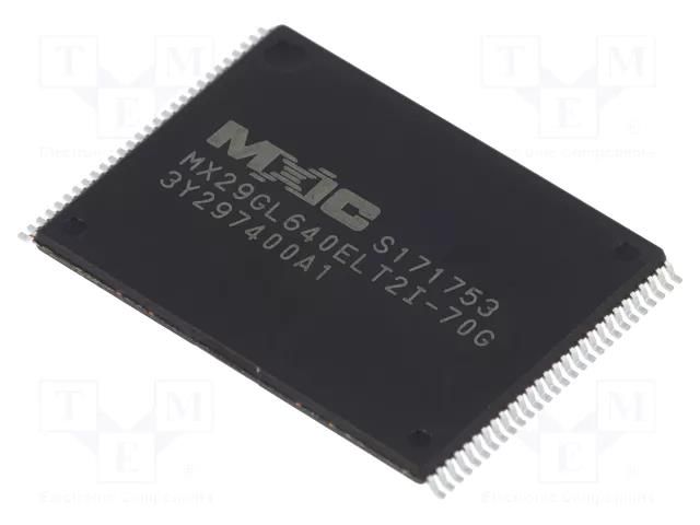IC: FLASH memory; 64MbFLASH; 70ns; TSOP56; parallel MACRONIX INTERNATIONAL MX29GL640ELT2I-70G