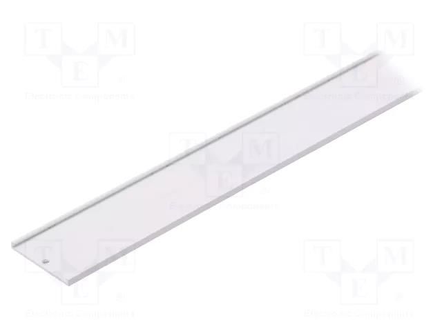 Cover; white; 1m; VARIO30-09; aluminium; for profiles TOPMET TOP-V3330001