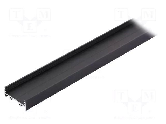 Profiles for LED modules; black; L: 1m; VARIO30-01; aluminium TOPMET TOP-VAR30-01/BK-1M
