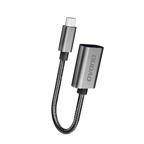 Dudao L15T OTG Adapter USB-C - USB-A - Gray, Dudao L15T L15T