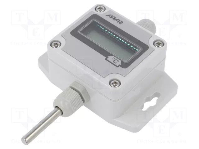 Converter: temperature; OUT 1: 4÷20mA; Body dim: 58x94x35mm; IP65 APAR AR553/LCD/I