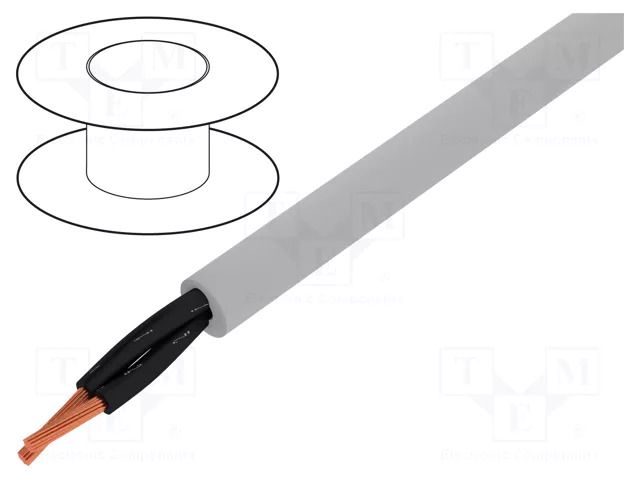 Wire; Pro-Met; 2x0.5mm2; unshielded; 300V,500V; 50m; Cu; stranded ALPHA WIRE 470025YY-GE321