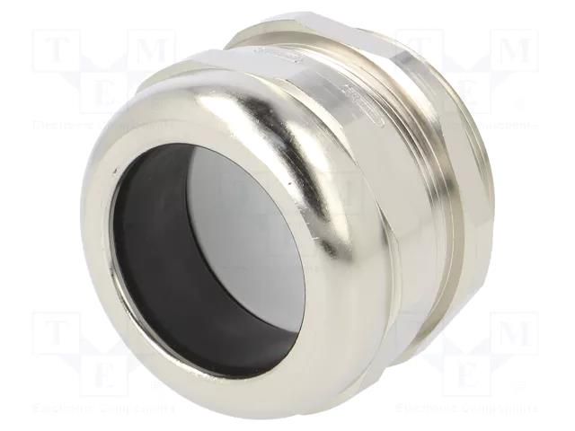 Cable gland; M50; 1.5; IP68; brass; Body plating: nickel HUMMEL HUMMEL-1609500050