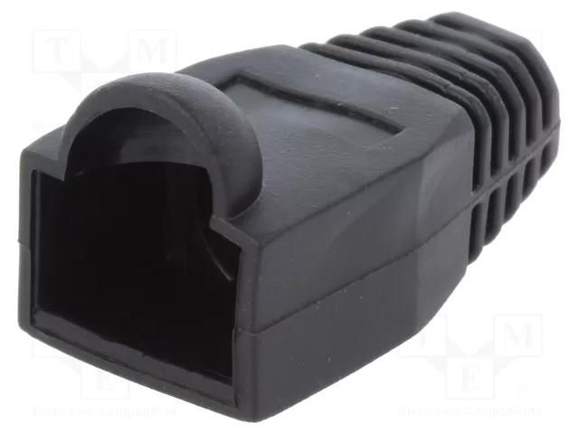 RJ45 plug boot; 6.5mm; black LOGILINK LOG-MP0064