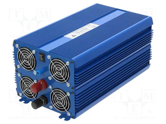 Converter: DC/AC; 2.5kW; Uout: 230VAC; 22÷30VDC; 340x210x150mm AZO DIGITAL AZO-IPS-5000/24V-E