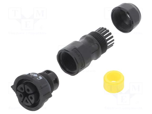 Connector: circular; plug; for cable; PIN: 5; female; with contacts AMPHENOL LTW DC-05BFFB-QL8MPP