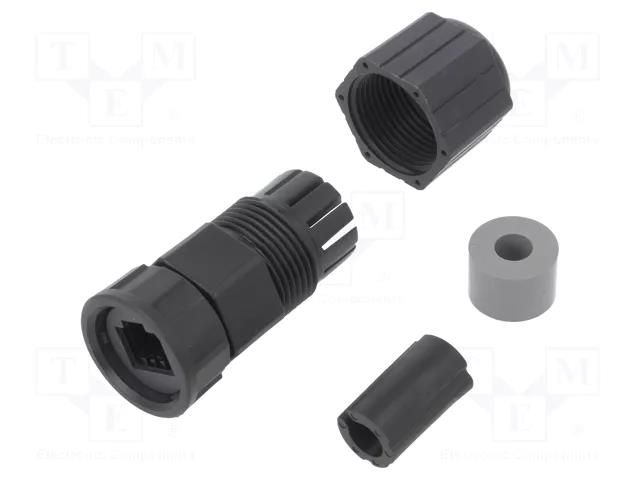 Case RJ45; plastic; 5÷6.5mm; IP67; for cable; straight; size C AMPHENOL LTW RCP-00BMMS-TLM7001