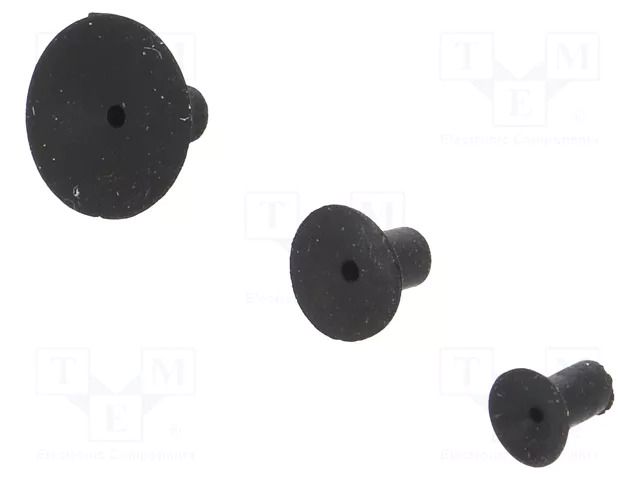 Vacuum cup kit; for vaccum pickup; Ø: 5mm,6.5mm,9.5mm; ESD; 3pcs. IDEAL-TEK EL.VAMPIRE-ESD/TIP