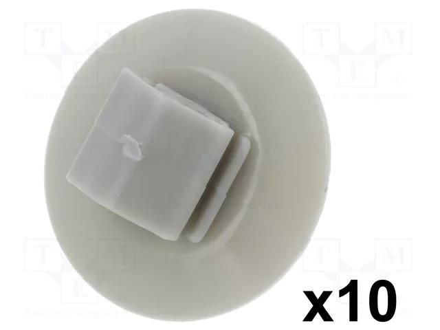 Moulding clip; 10pcs; Iveco,Opel,Renault; polyamide; natural ROMIX RX-71187