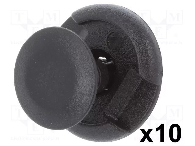 Rivet; polyamide; black; dismountable,push-in; Ømount.hole: 7mm ROMIX RX-B23143