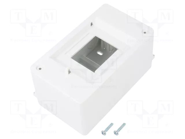 Enclosure: for modular components; IP20; white; No.of mod: 3; MINI ELEKTRO-PLAST NASIELSK EPN-2303-10