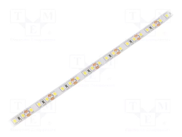 LED tape; white cold; 2835; LED/m: 120; 8mm; white PCB; IP20; 20W/m WISVA OPTOELECTRONICS HH-50KTG-2835FWNA
