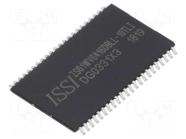 IC: SRAM memory; 1MbSRAM; 64kx16bit; 2.4÷3.6V; 10ns; TSOP44 ISSI 61WV6416DBLL-10TLI
