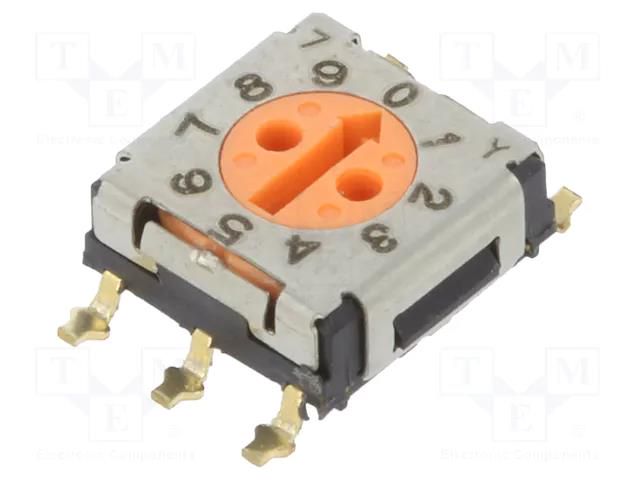 Encoding switch; DEC/BCD; Pos: 10; SMT; Rcont max: 200mΩ; 5.1Ncm ECE ERD710RM06Z