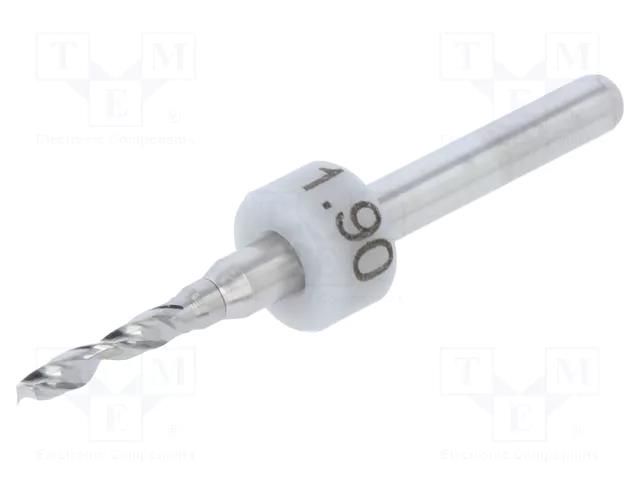 Drill bit; Ø: 1.9mm; carbon steel; PCB; 1/8" (3,175mm) BUNGARD BF1.9