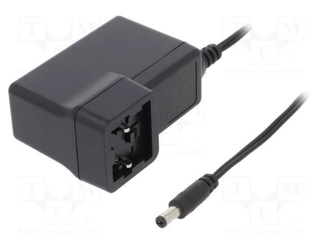 Power supply: switching; mains,plug-in; 48VDC; 1.25A; 60W; 90% MEAN WELL GEM60I48-P1J