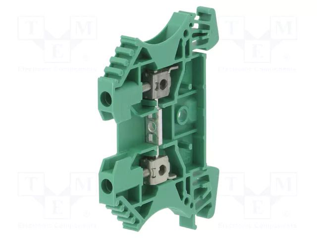 Splice terminal: rail; 24A; 800V; screw terminal; green; wemid WEIDMÜLLER WDU2.5/GN