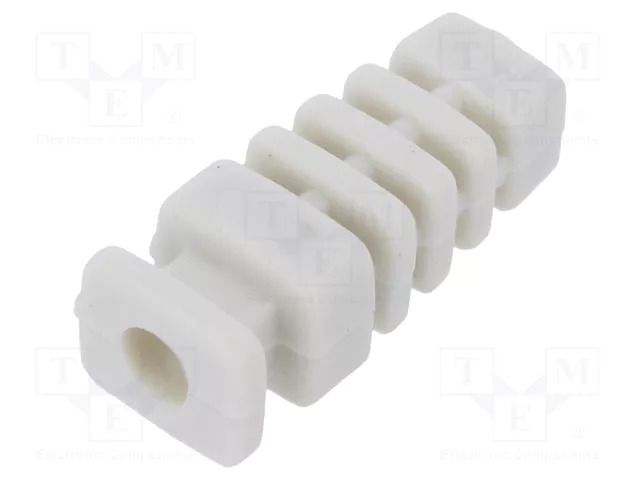 Strain relief; rubber; L: 22.6mm; light grey; Øcable: 4mm KRADEX Z-4/ODG/J