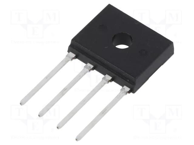 Bridge rectifier: single-phase; Urmax: 50V; If: 2A; Ifsm: 60A; flat YANGJIE TECHNOLOGY D2UB05-YAN