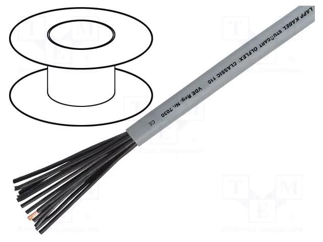 Wire; ÖLFLEX® CLASSIC 110; 4x0.5mm2; unshielded; 300V,500V; Cu LAPP CL110-4X0.5