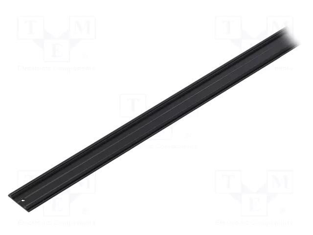 Profiles for LED modules; black; L: 1m; ARC12; aluminium; surface TOPMET TOP-ARC12/BK-1M