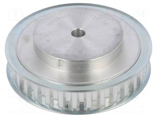 Belt pulley; T10; W: 16mm; whell width: 31mm; Ø: 100mm; aluminium OPTIBELT 31-T10-32-200ZA