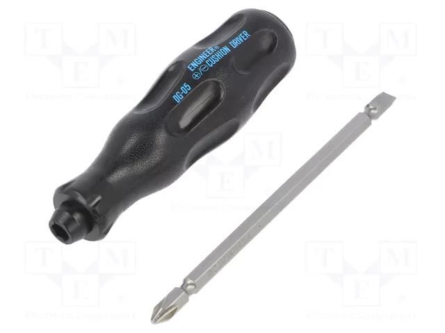 Screwdriver; Phillips,slot; PH2,SL 6; Blade length: 95mm ENGINEER FUT.DG-05