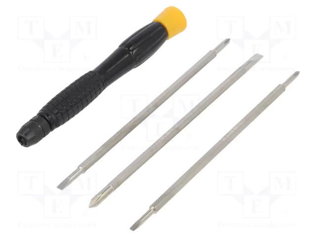 Kit: screwdriver bits; Phillips,slot; PH0,PH00,SL 2.5,SL 3,SL 4 ENGINEER FUT.DK-13
