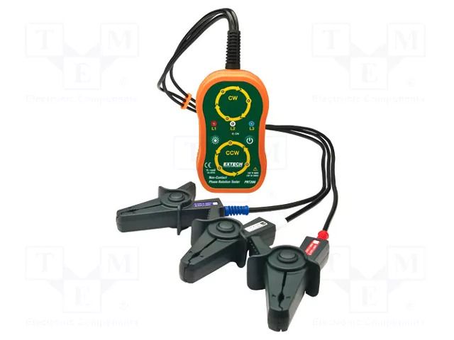 Tester: phase sequence; LED; 75÷1000VAC; 118x69x38mm EXTECH PRT200