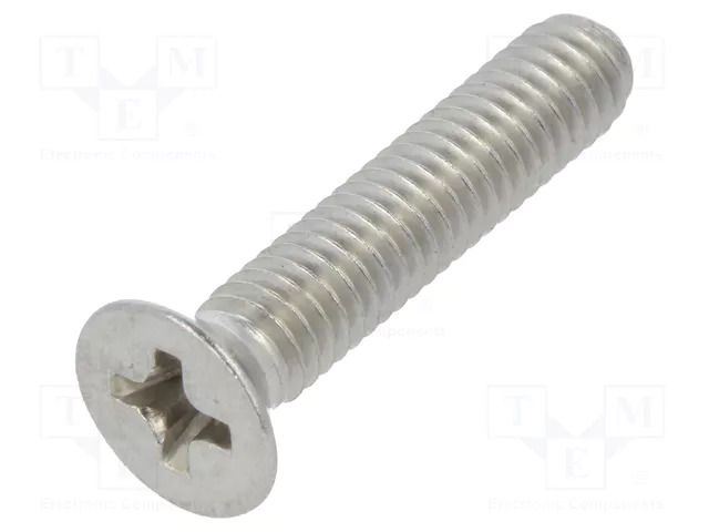 Screw; M4x20; 0.7; Head: countersunk; Phillips; PH3; DIN 965A BOSSARD B4X20/BN661