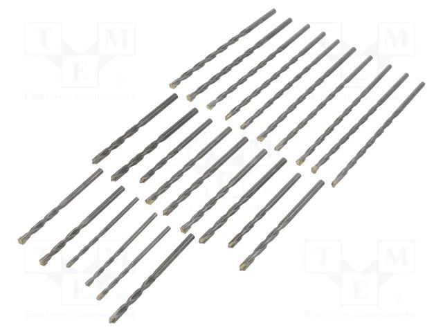 Drill set; for concrete; steel; bag; concrete; 25pcs. C.K CK-T3131