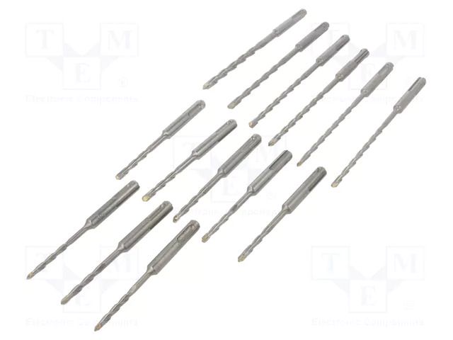 Drill set; for concrete; steel; bag; concrete; 14pcs. C.K CK-T3132