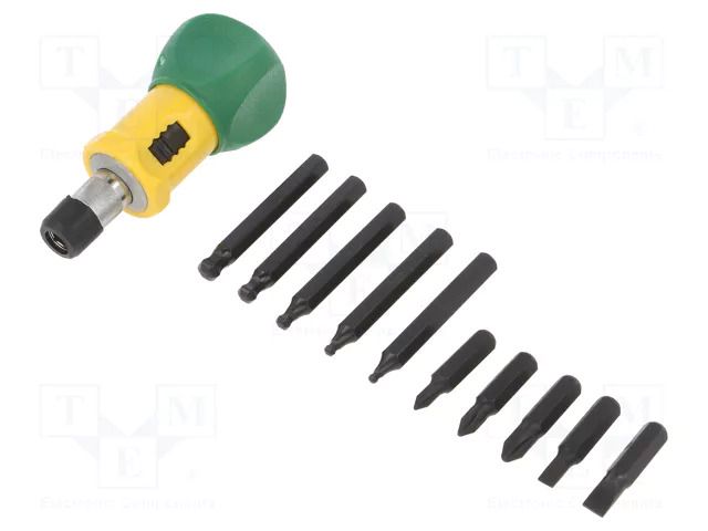 Kit: screwdrivers; hex key,Phillips,slot; Holder length: 95mm ENGINEER FUT.DR-04