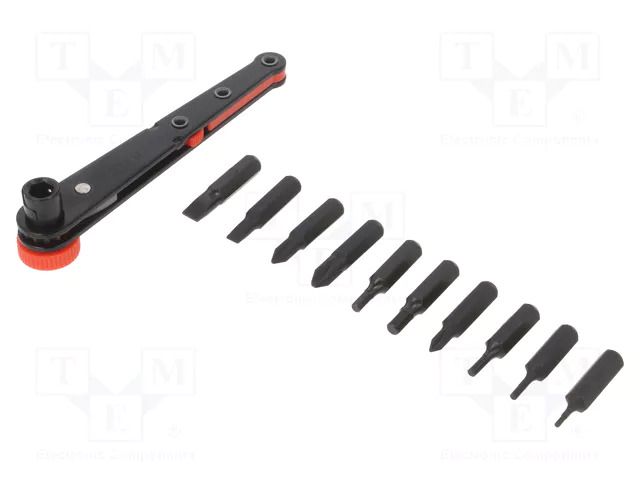 Kit: screwdriver bits; hex key,Phillips,slot; Holder: C6,3mm ENGINEER FUT.DR-06