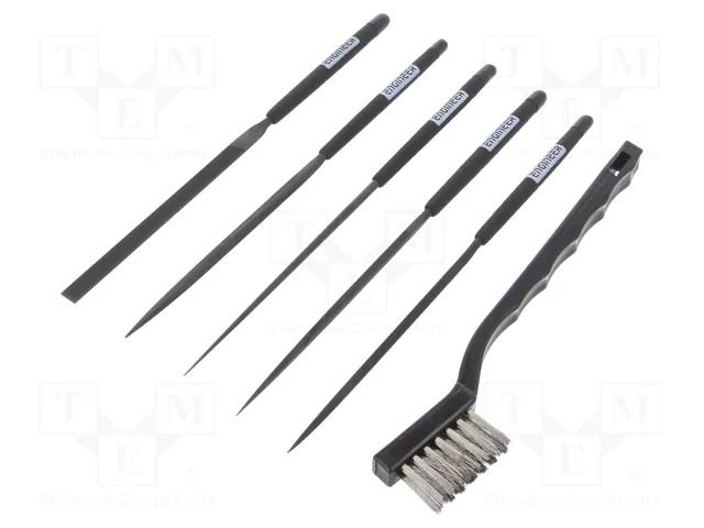 Kit: files; planisher; Overall len: 200mm; 100mm; bag; 5pcs. ENGINEER FUT.TFS-20