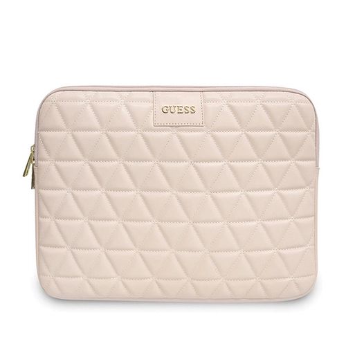 Guess Quilted cover for a 13&quot; laptop - pink, Guess 3700740471579