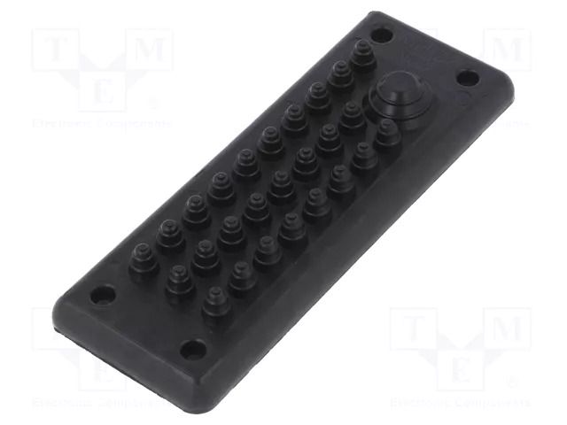 Multigate grommet; black; Holes no: 27; -40÷90°C; IP55 TRELLEBORG MH27-IP55-RAL9005