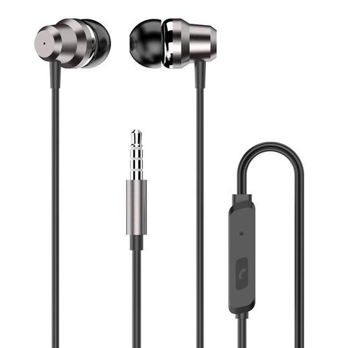 Dudao in-ear headphones headset with remote control and microphone 3.5 mm mini jack silver (X10 Pro silver), Dudao 6970379618486 6970379618486